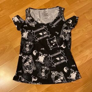 The Nightmare Before Christmas Open Shoulder T-Shirt